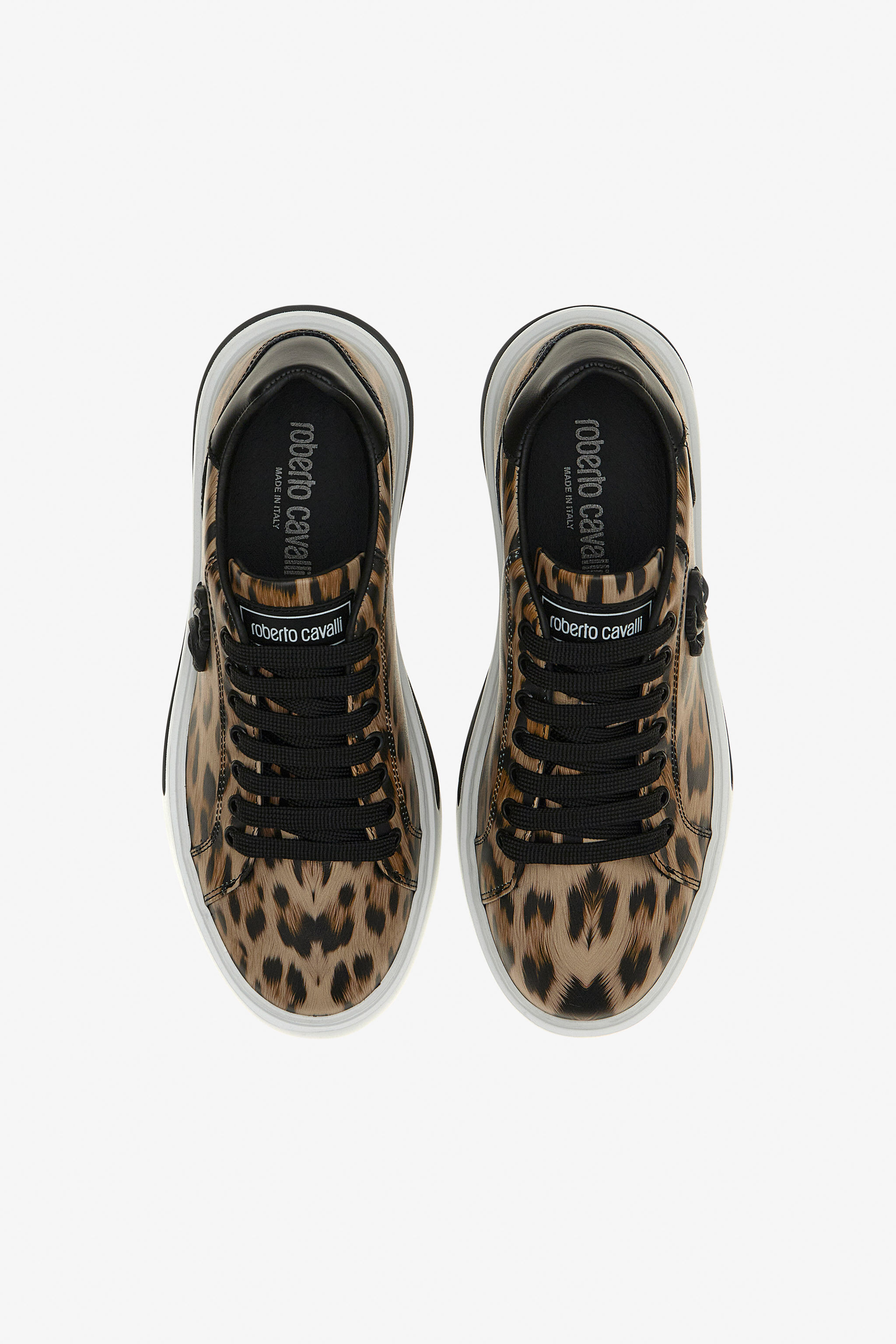 Low-top sneakers with Jaguar print