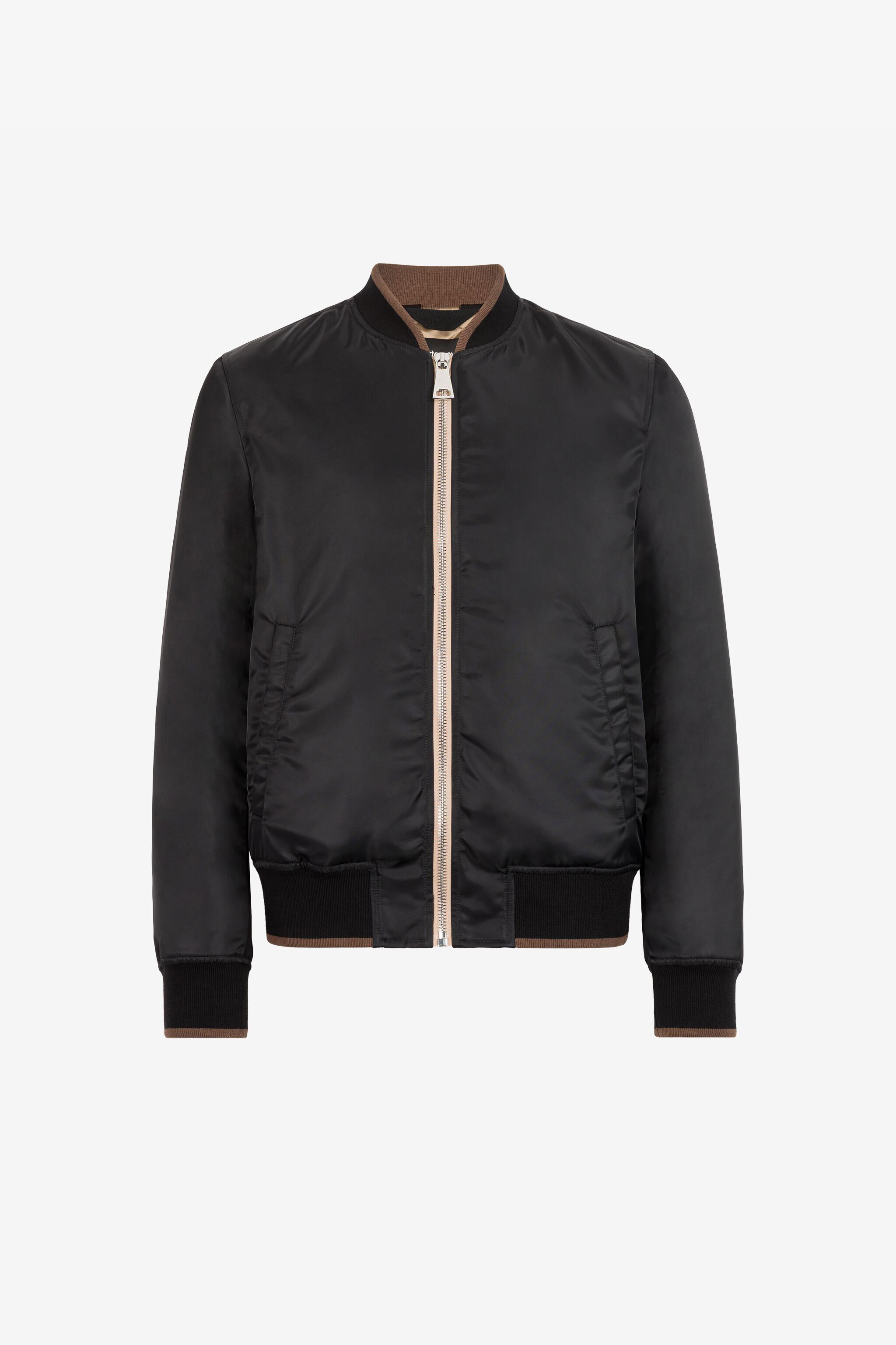 Roberto Cavalli Junior colour-block hooded bomber jacket - Black