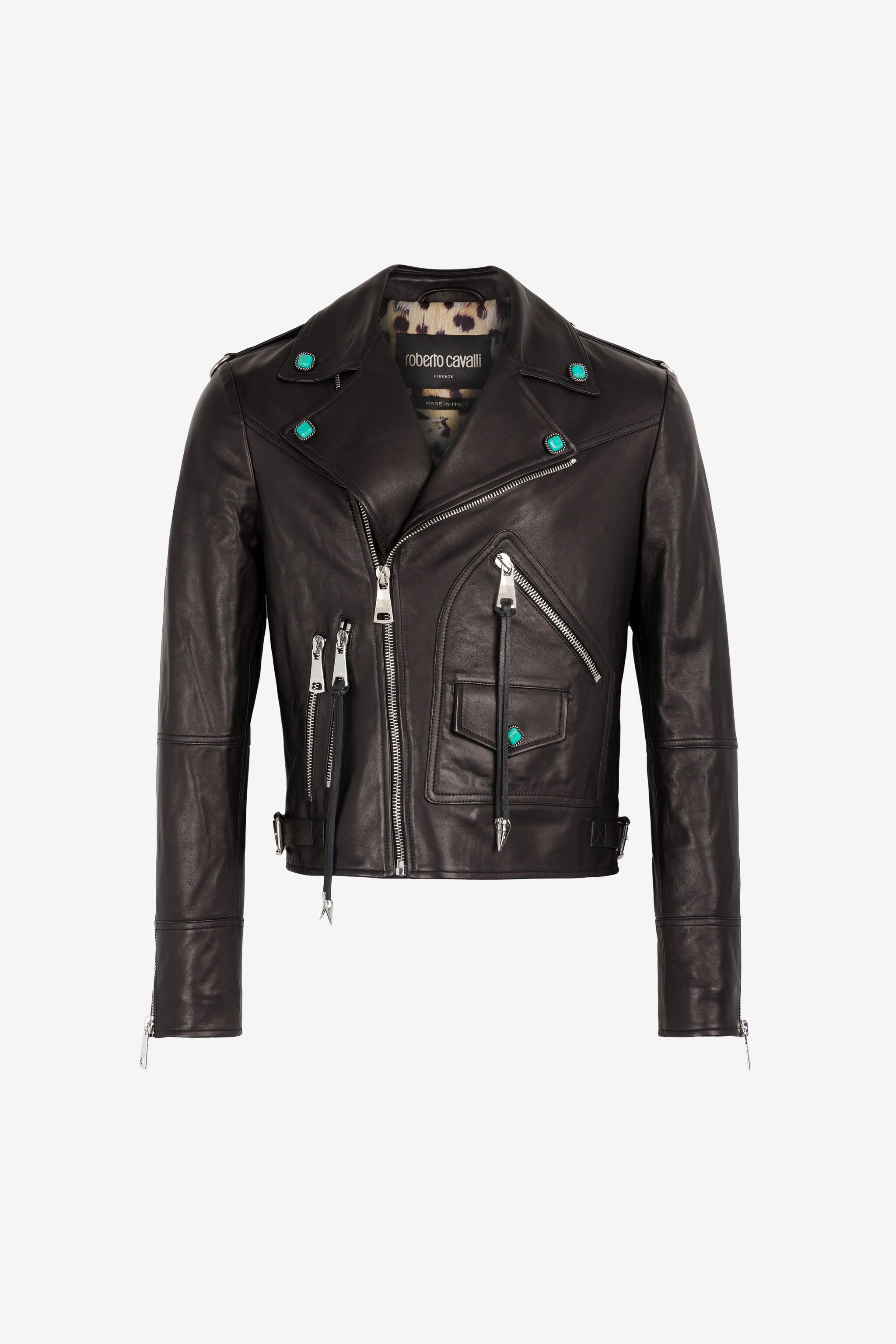 Class Roberto Cavalli Leather top Jacket