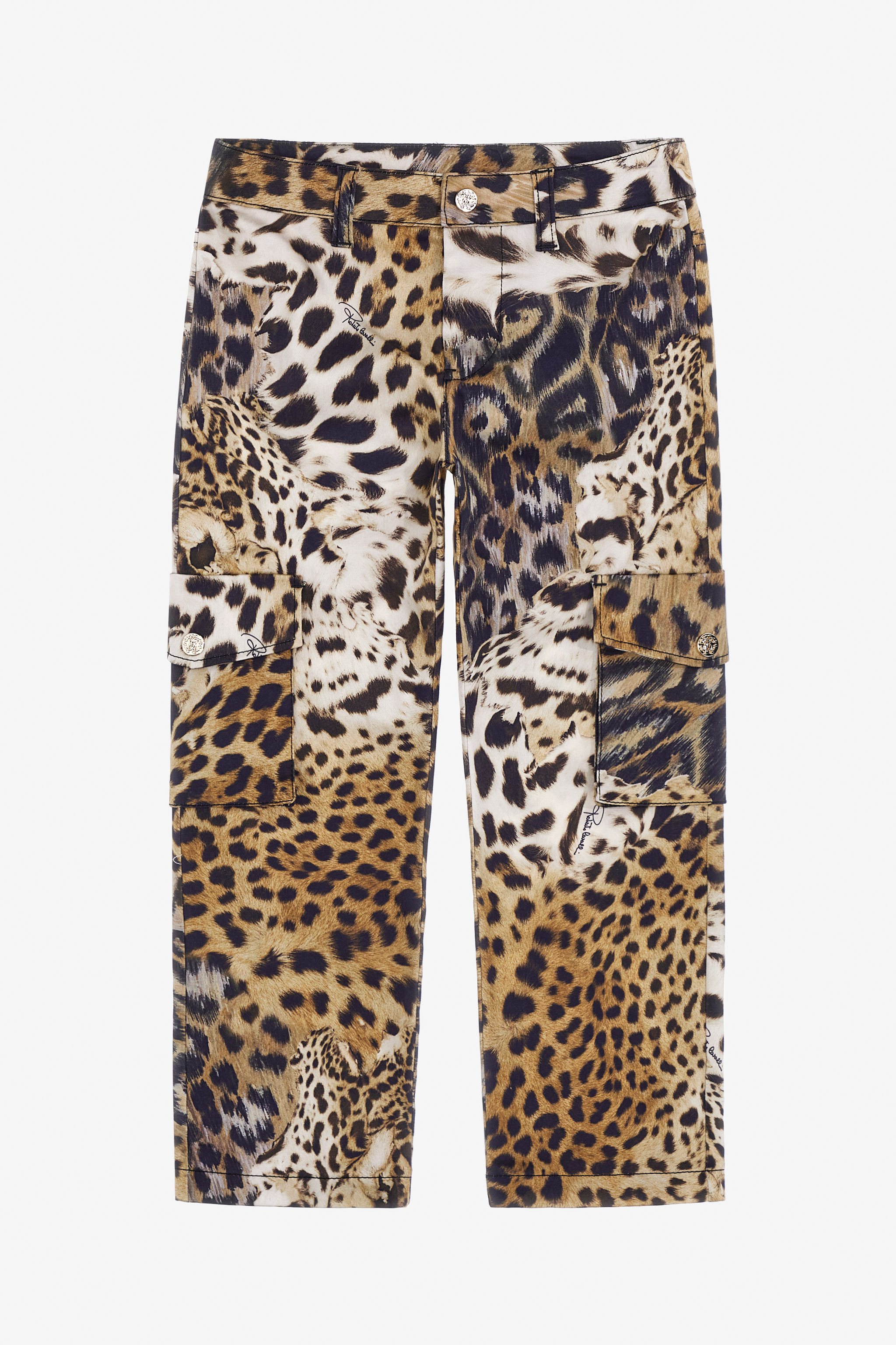 $224 Roberto Cavalli Junior 130 7 Pants Jeans Leopard Skinny hotsell Stretch Trousers