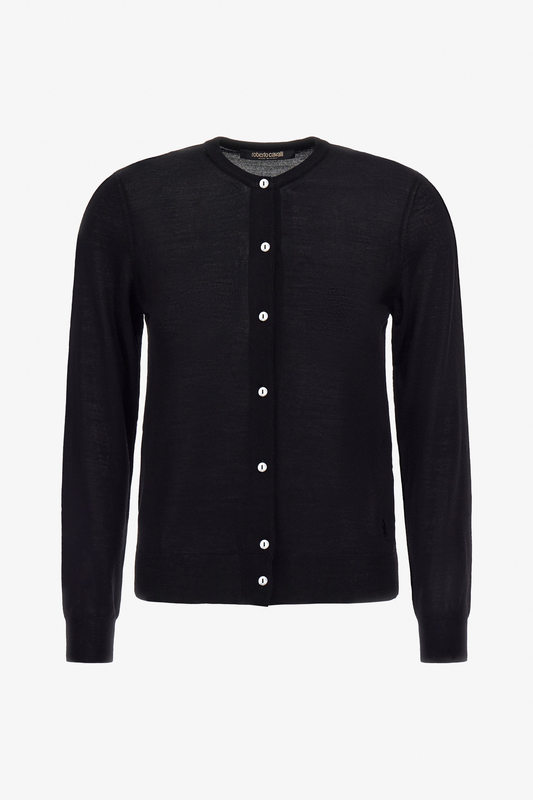 Roberto factory Cavalli Black knit cardigan