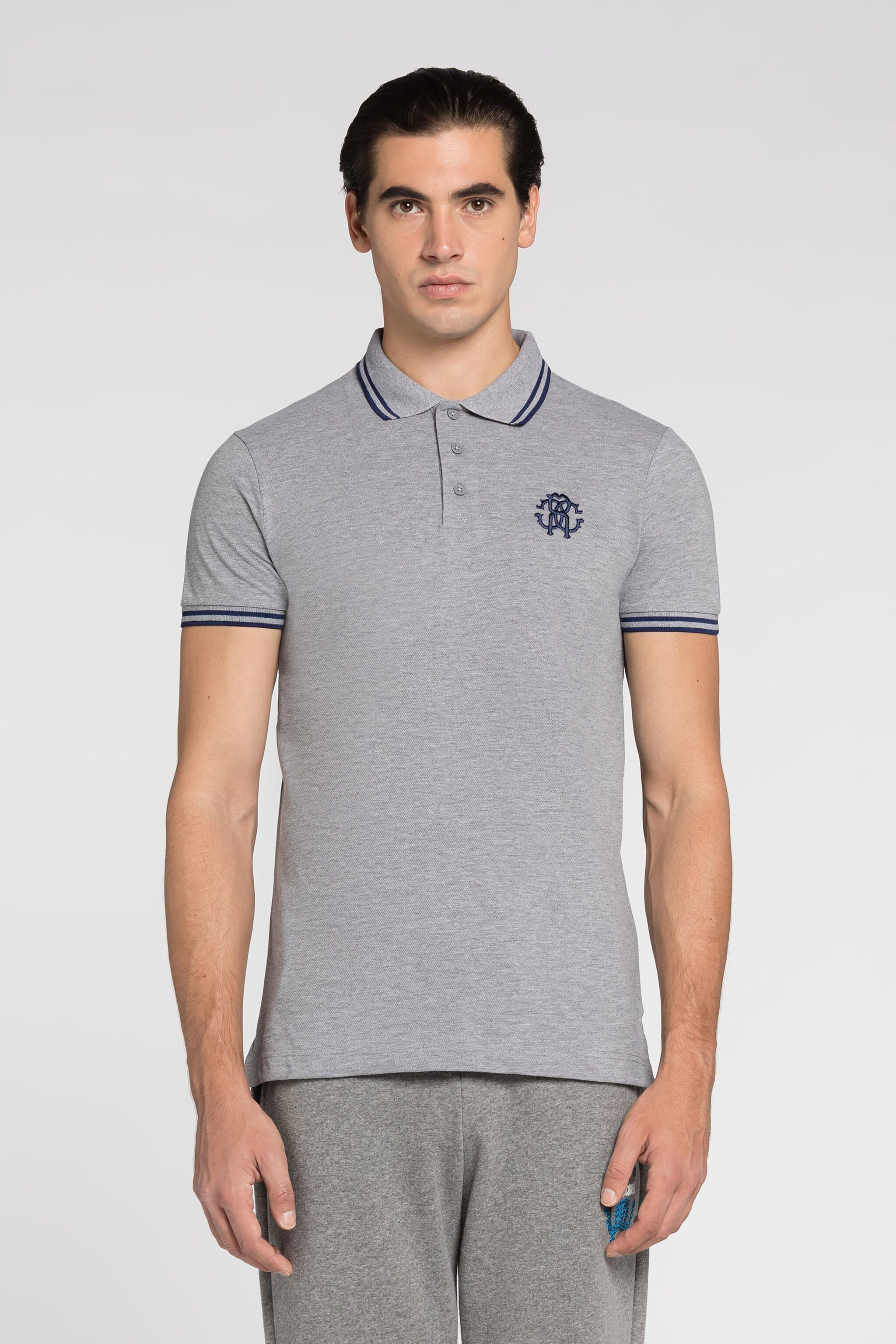 Roberto Cavalli Just Cavalli Jaguar-print Cotton Polo Shirt in Natural for  Men