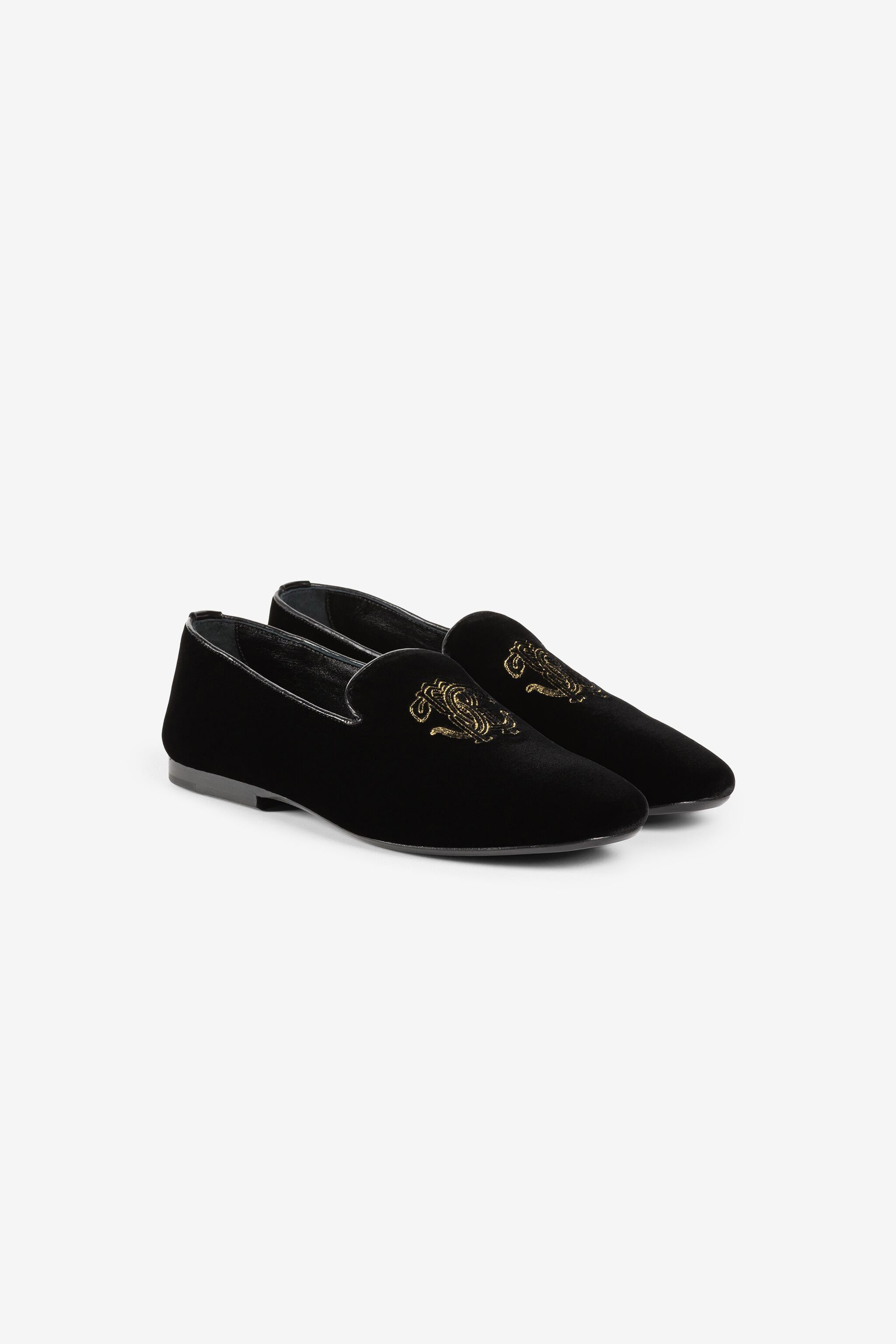 Medusa head sales velvet loafers