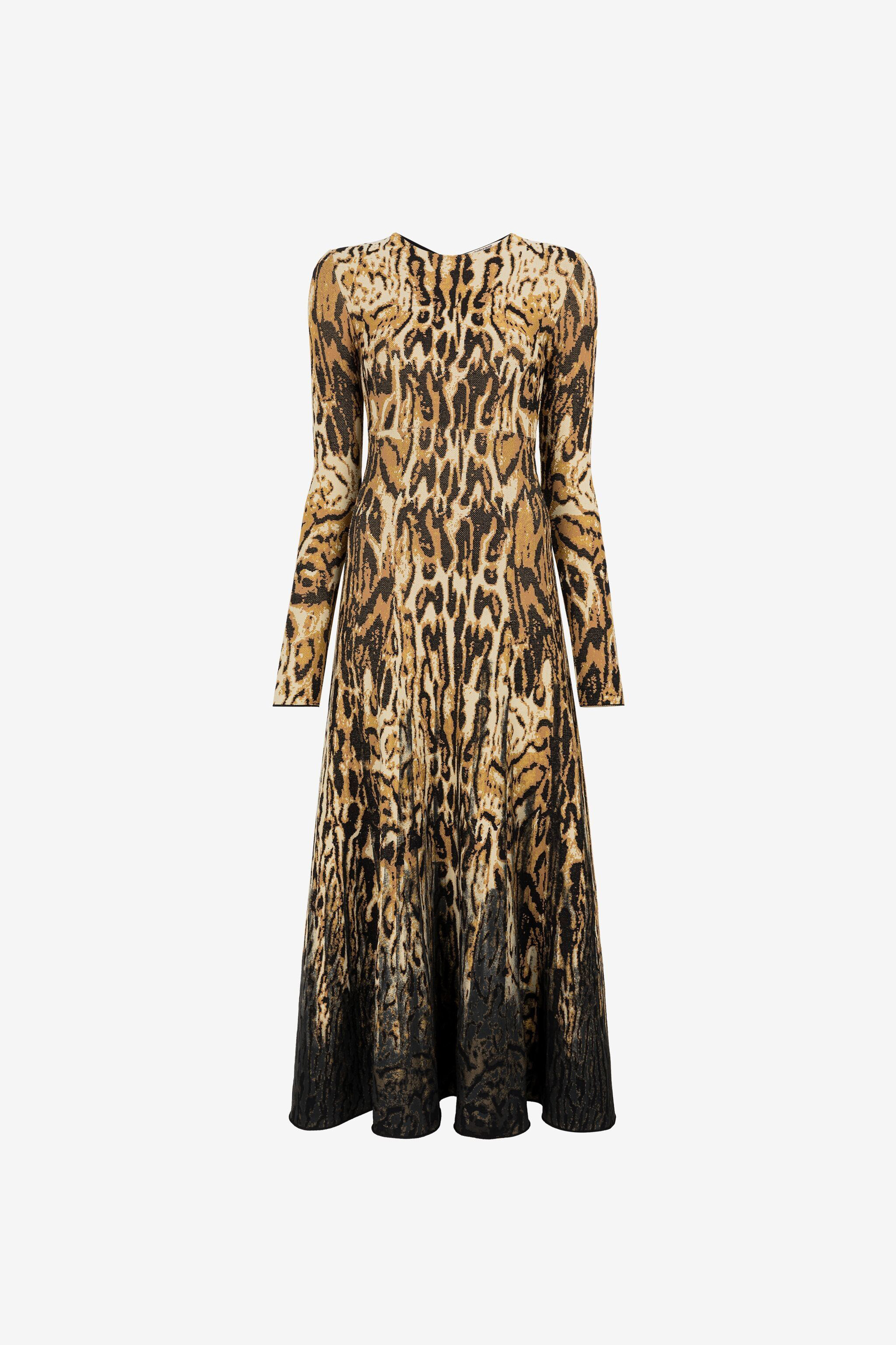 Python-Effect Monogram Jacquard Polo Dress - Women - Ready-to-Wear