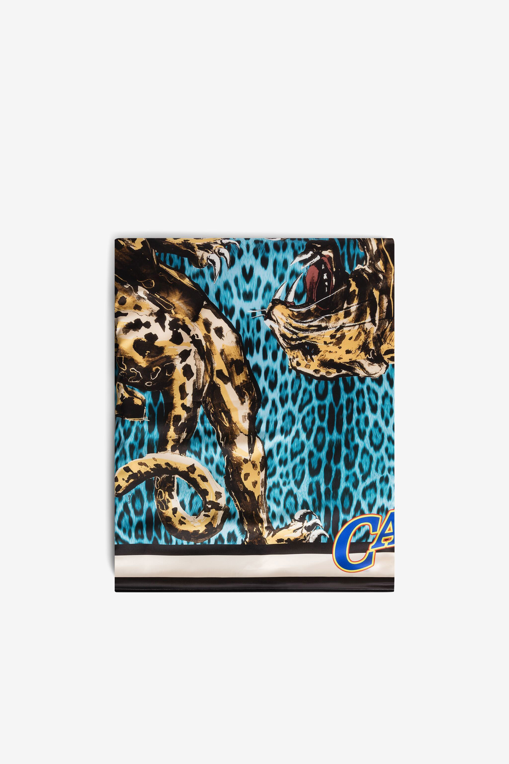 Strandtuch mit | | Herren | Jaguar-Print BLU LI Roberto Cavalli