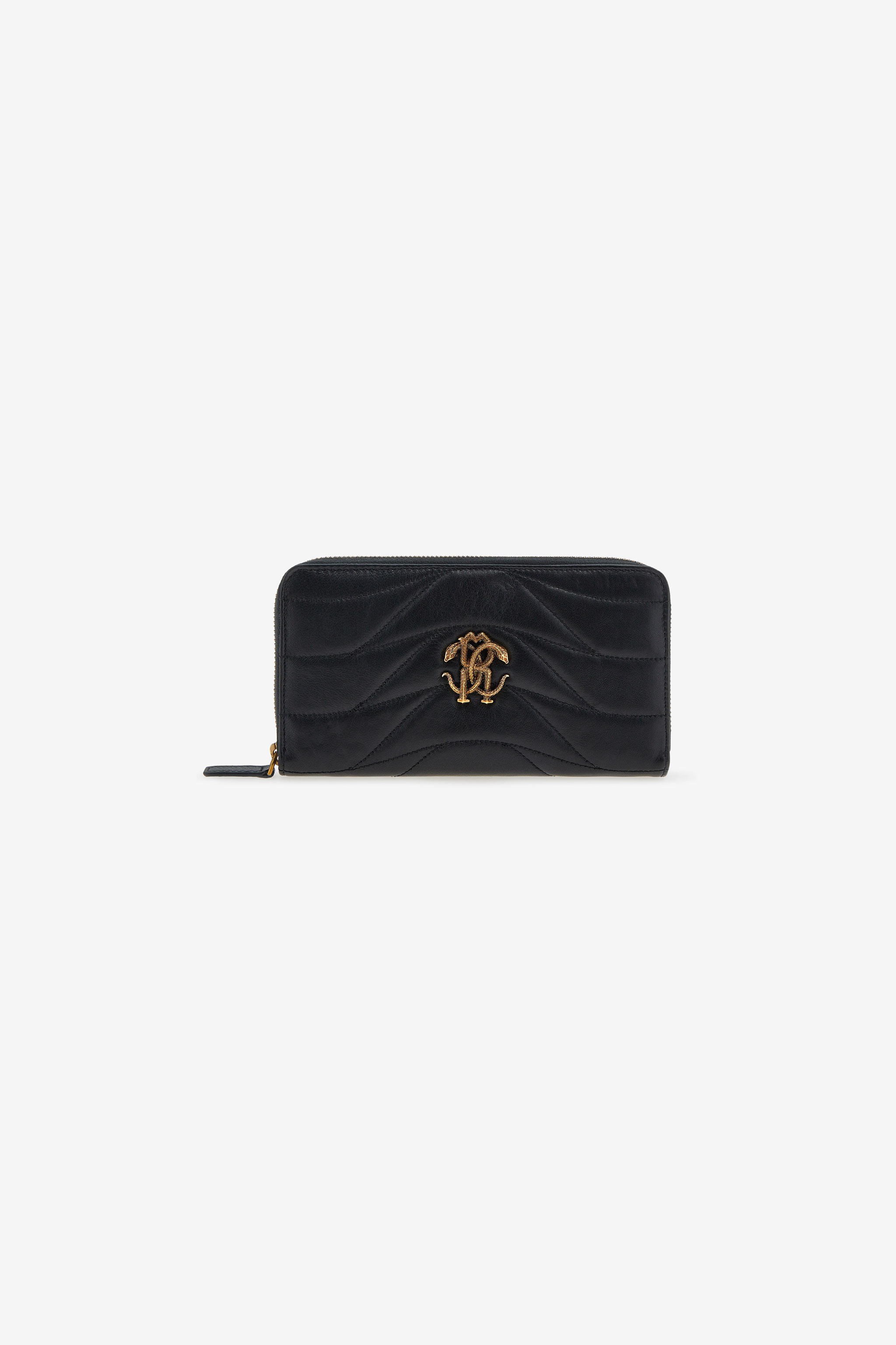 Wallet with Monogram RC and zip, NERO 191101, Women