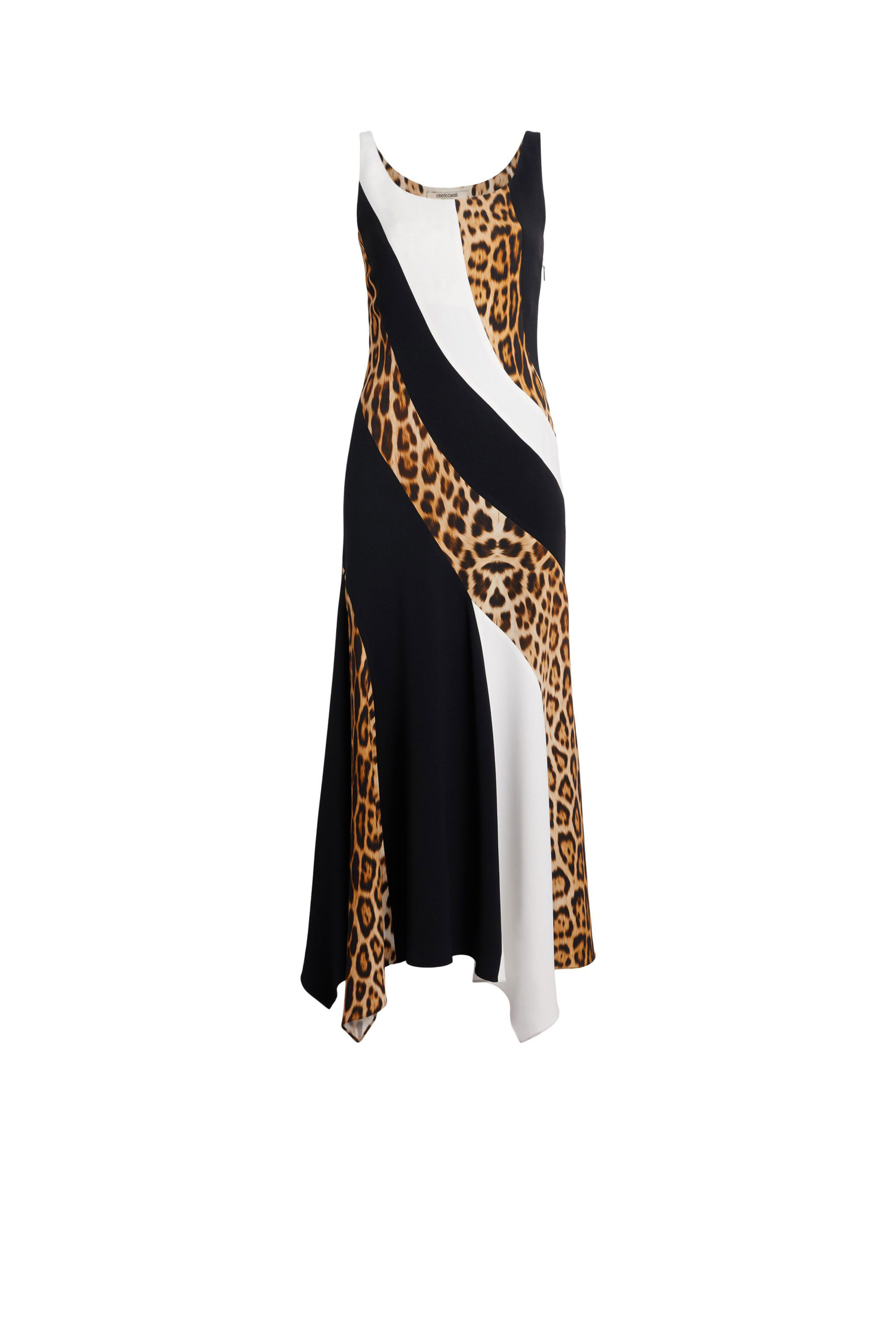 Dress | TAN/BLACK/WHITE | Sale | Roberto Cavalli CA