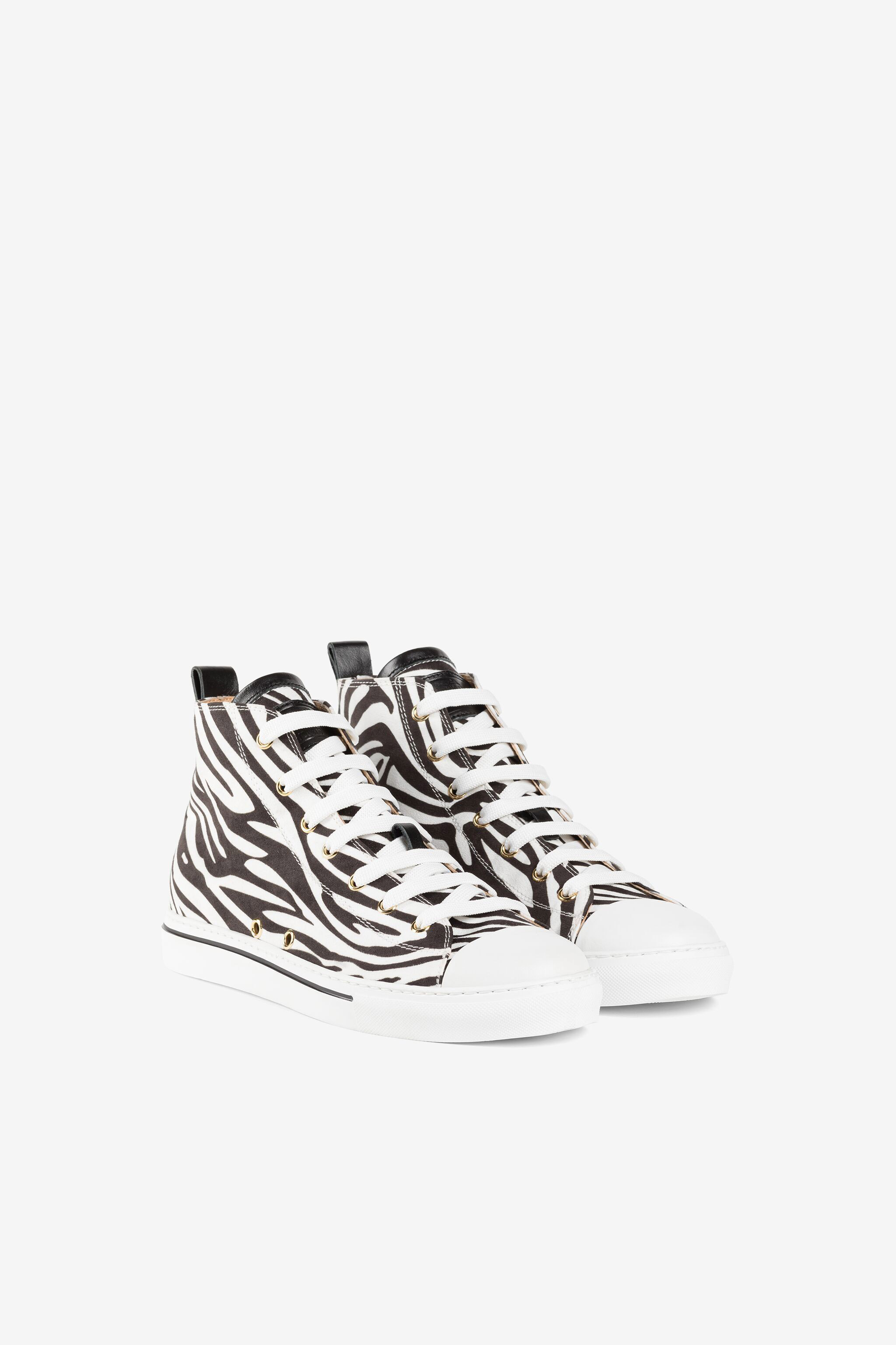 Zebra high clearance top converse