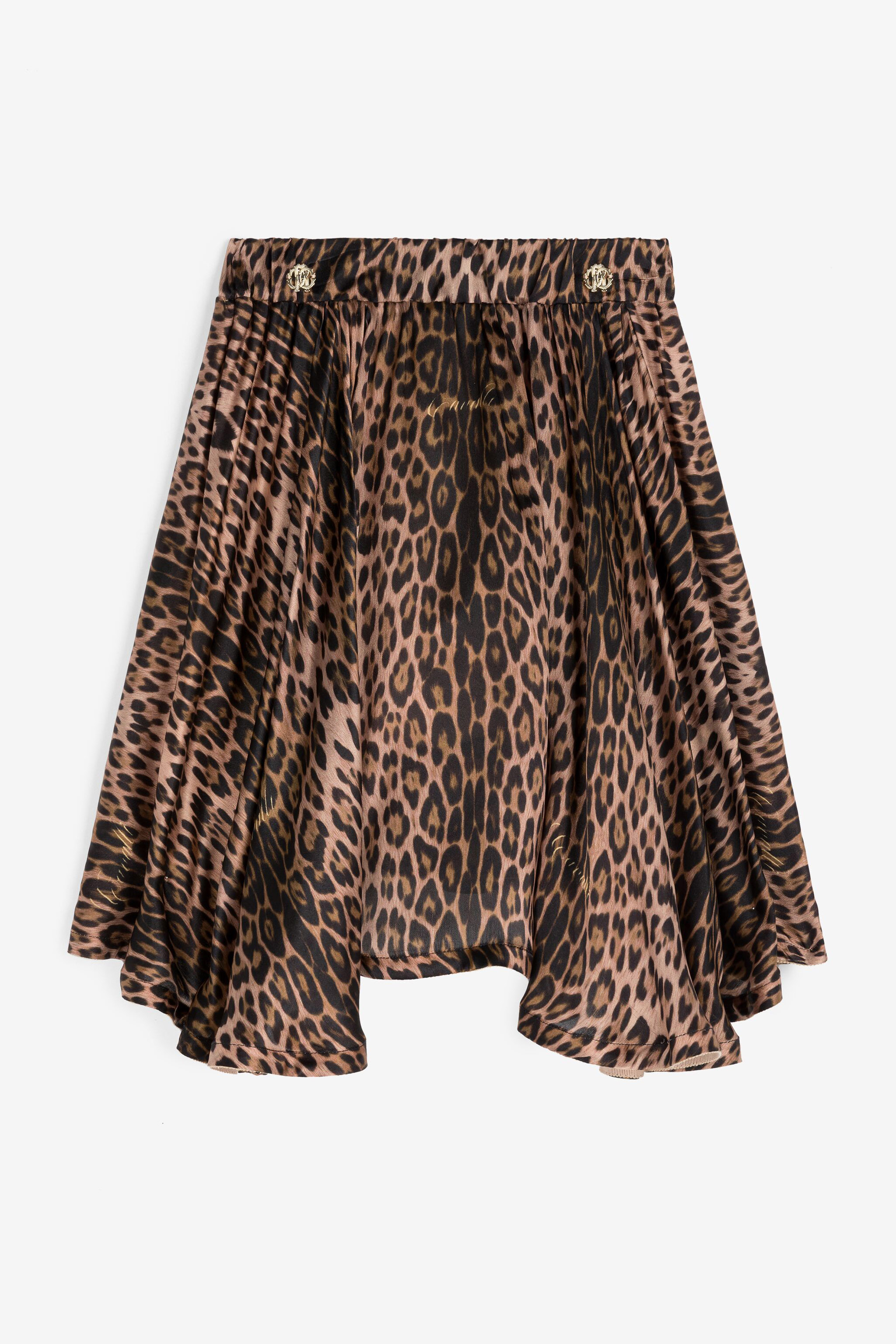 Roberto Cavalli leopard print mini skirt - Brown