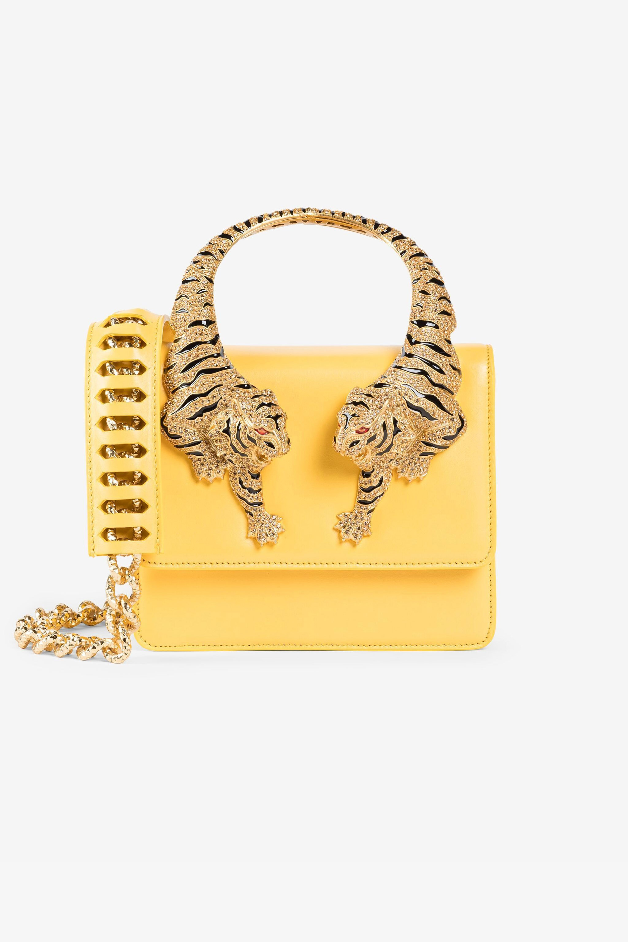 flower-applique detail crossbody bag Giallo