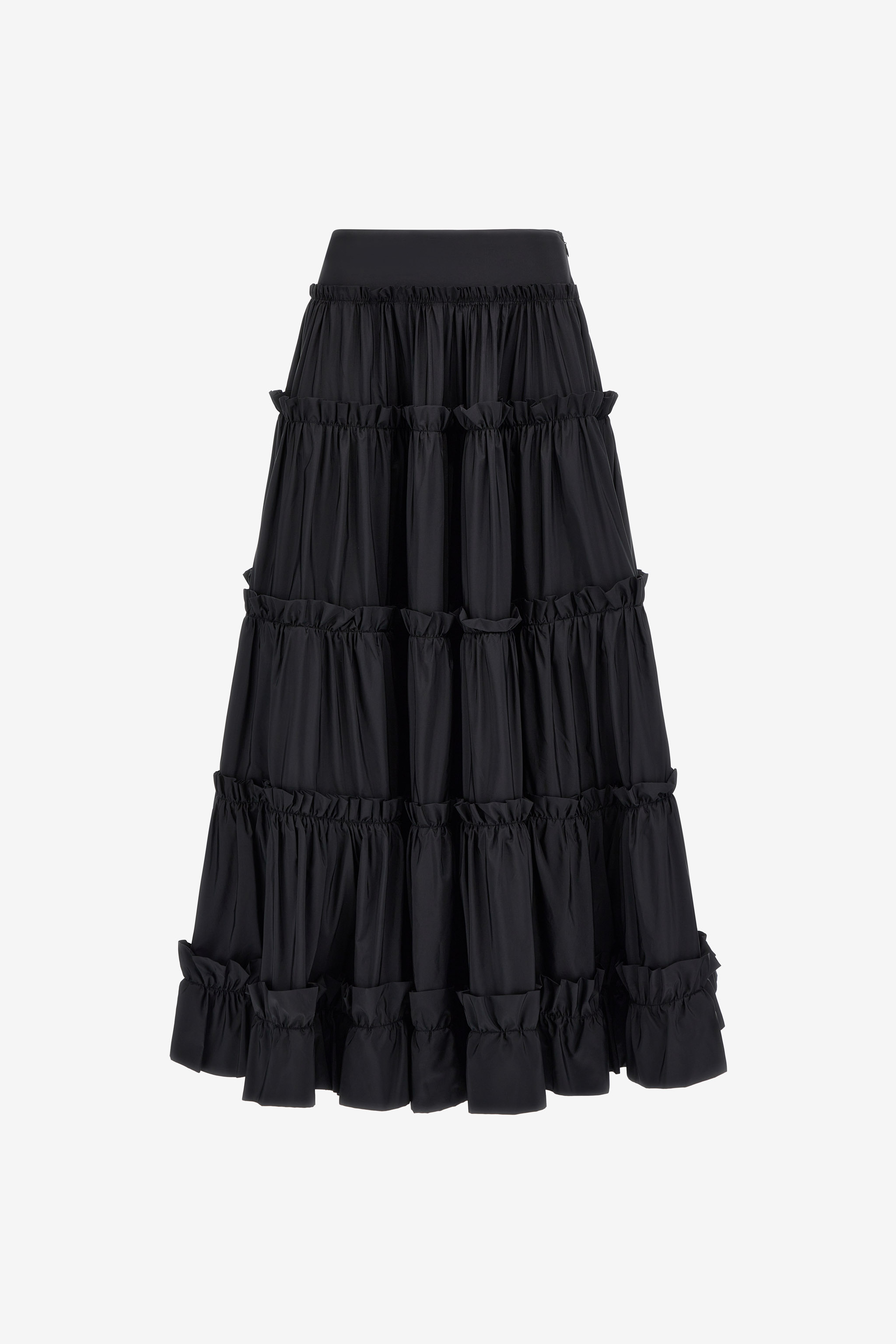 Long skirt with ruffles | BLACK | Women | Roberto Cavalli BN