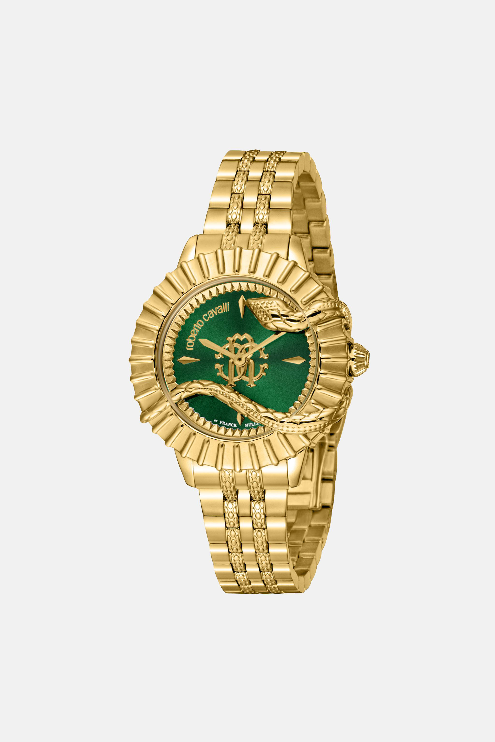 Roberto Cavalli by Franck Muller Snake Core watch | Gold | Women ...