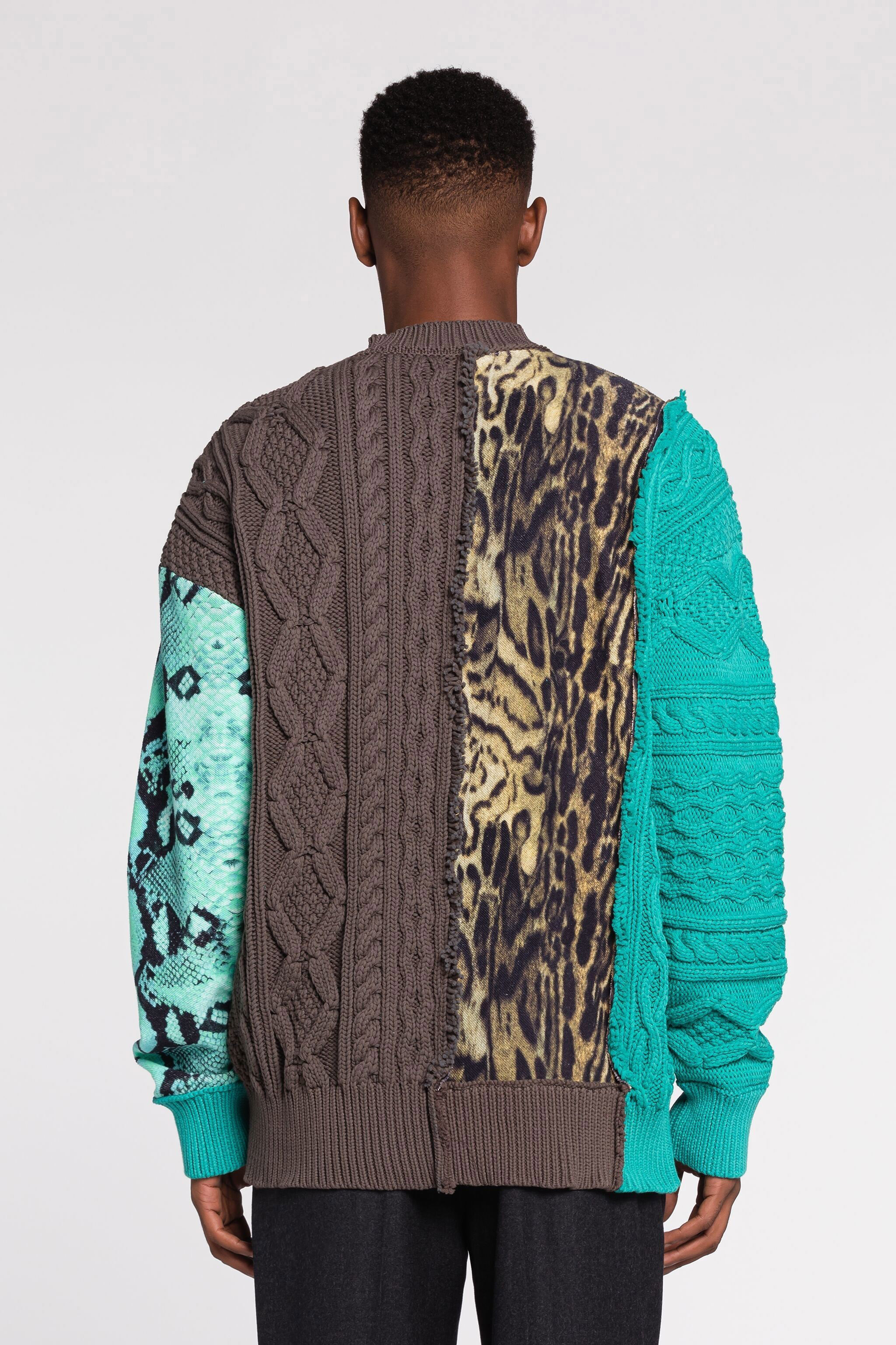 Tiger-Intarsia Sweater  Roberto Cavalli Jumpers