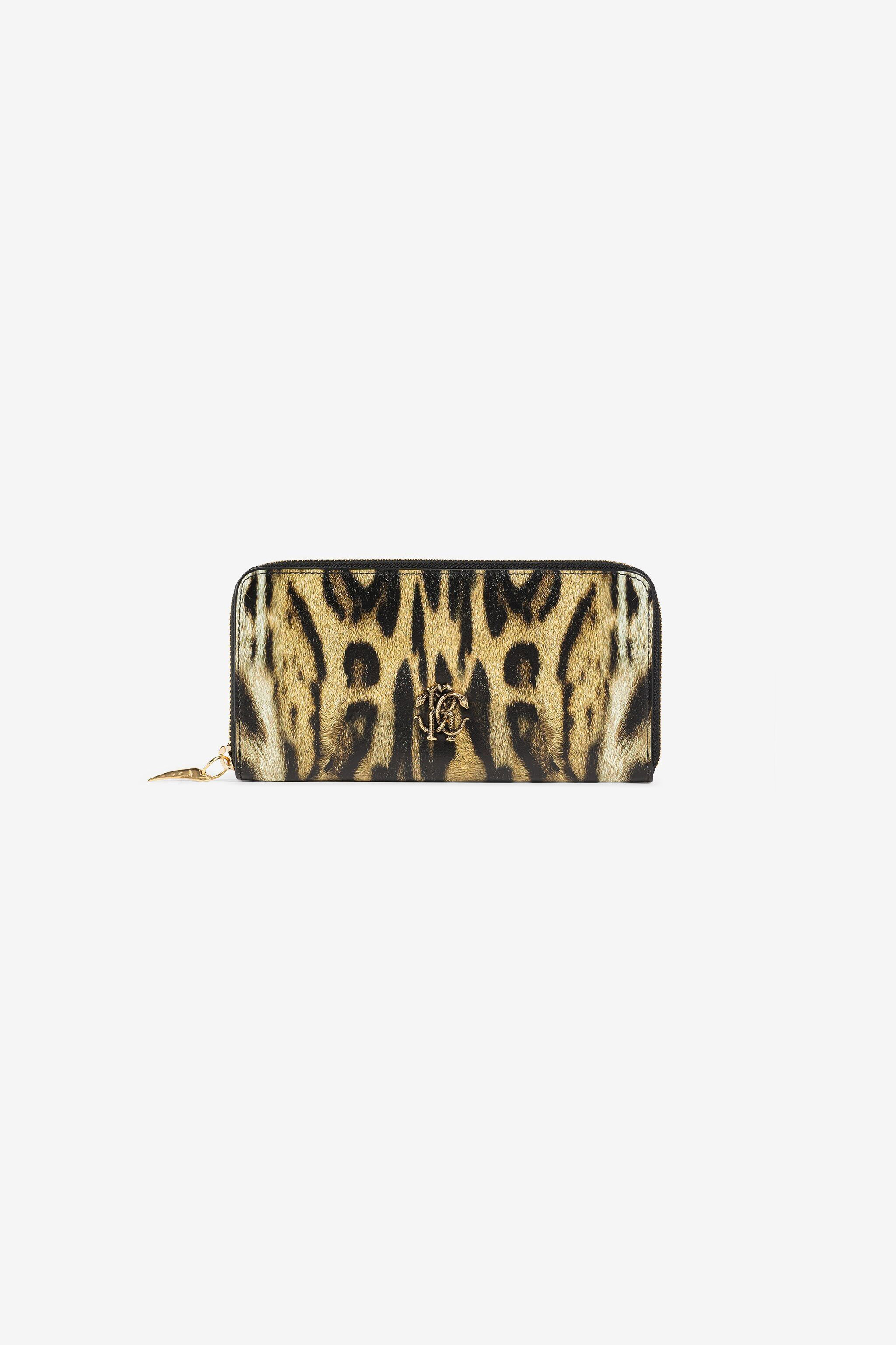 Roberto Cavalli Animal Print Long Wallet